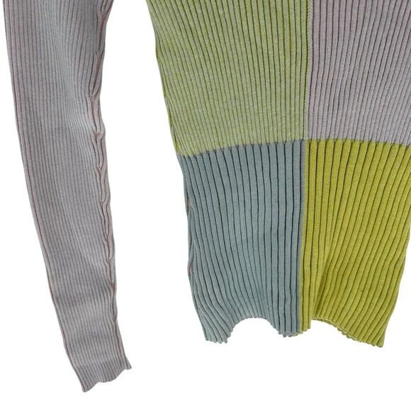 Rails Sweater Womens XS Pink Colorblock Pia Cashmere Blend Stretch Knit NEW - Picture 14 of 16